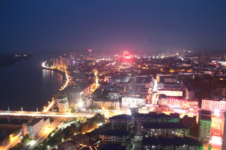 魅力小城"松滋"夜景!