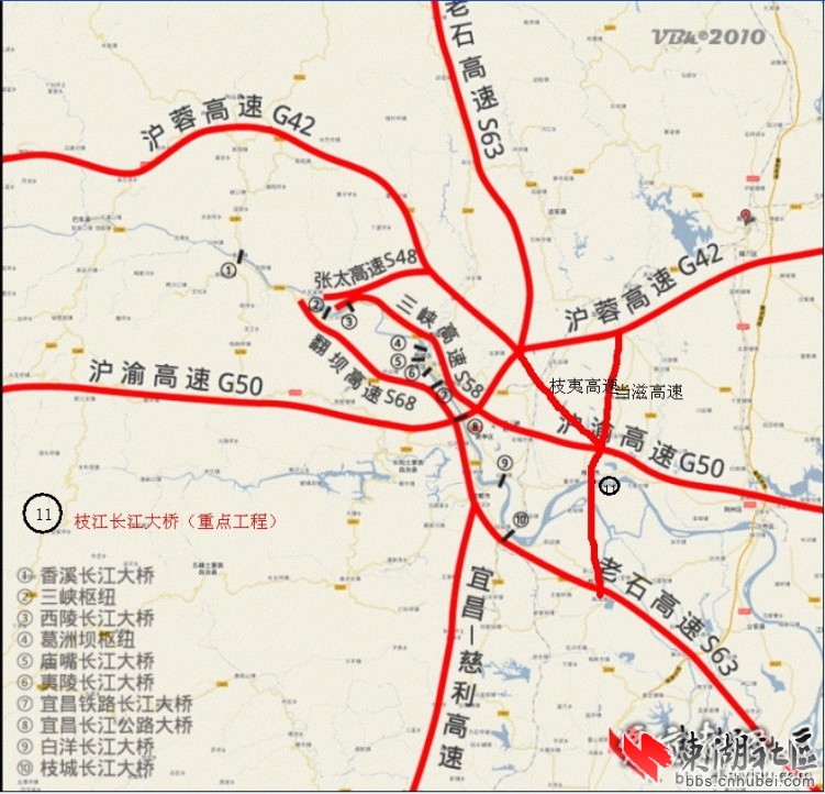 最新宜昌对外高速规划图(转帖)