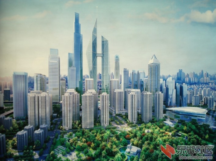 武汉市区cbd已开工半年,一座428米,一座451米,郑州市区cbd能媲美么