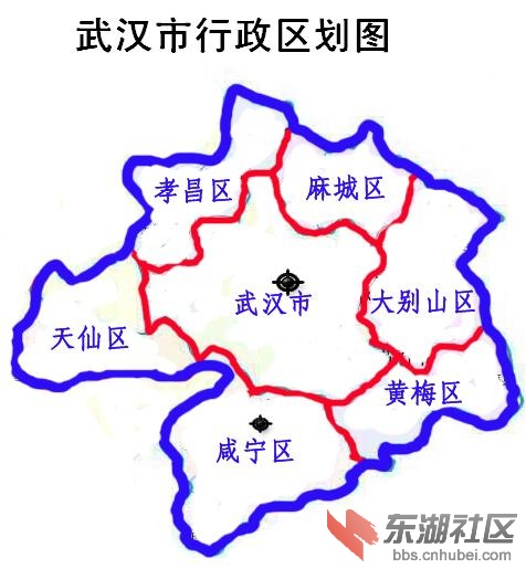 2012年武汉市最新行政区划图图片
