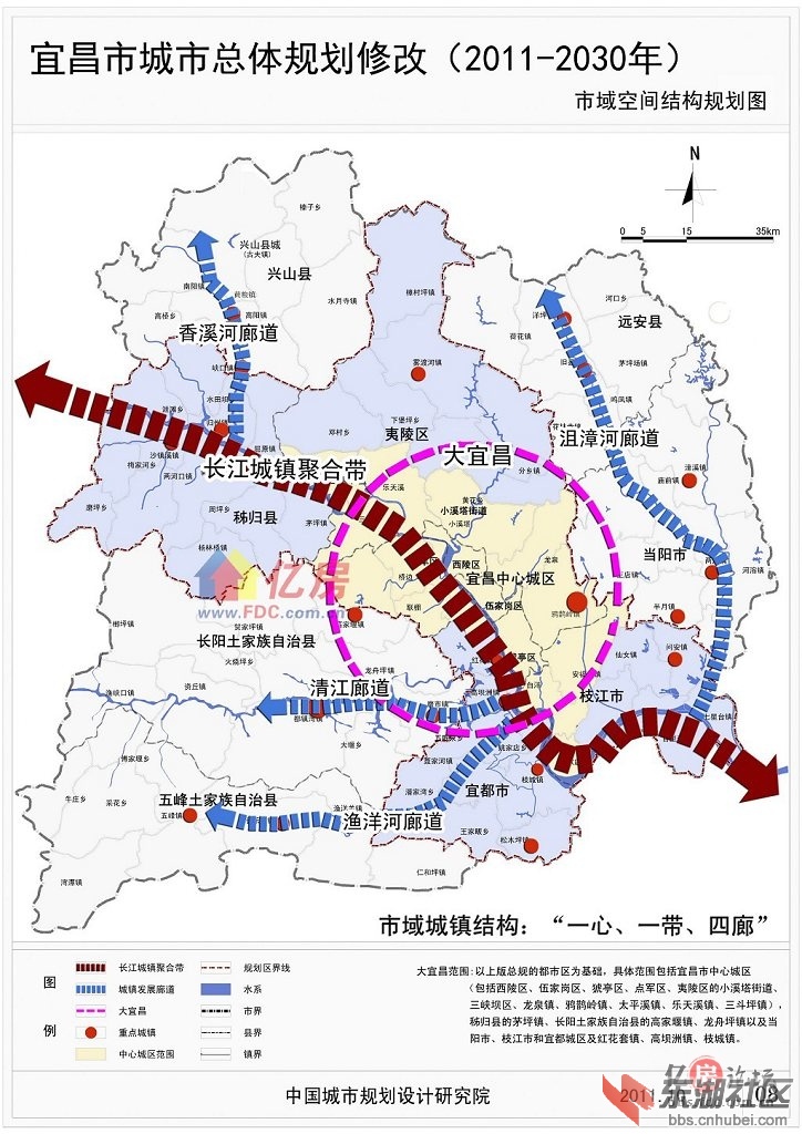 宜昌最新城市总体规划修编20112030图