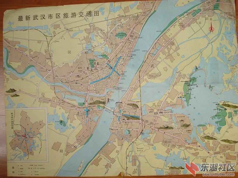 地图 武汉市/晒晒武汉老地图图片