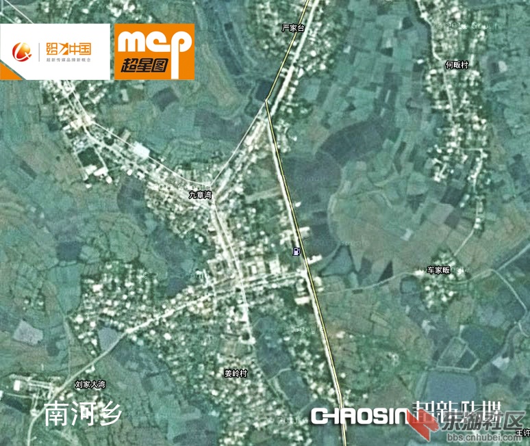 汉川各乡镇卫星地图,看谁最大! chaosin media 超新传媒图片