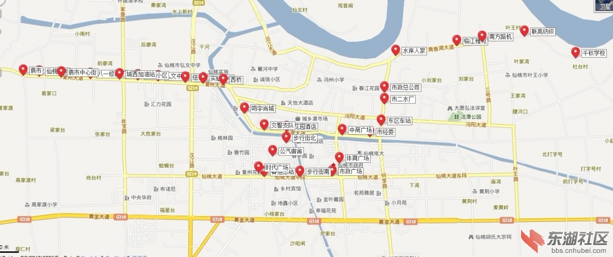 仙桃市区公交线路信息图(更新中)