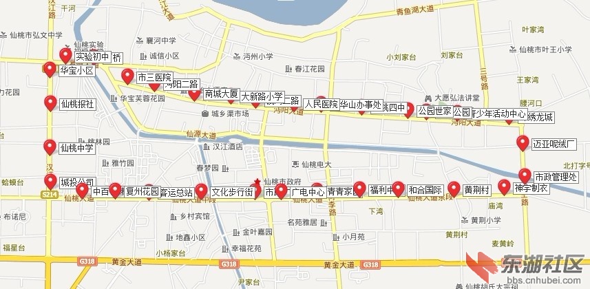 仙桃市区公交线路信息图(更新中)