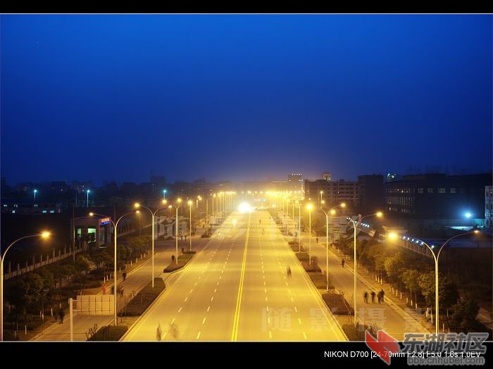 老河口城东的夜景 - 襄阳论坛 - 东湖社区 - 荆楚网