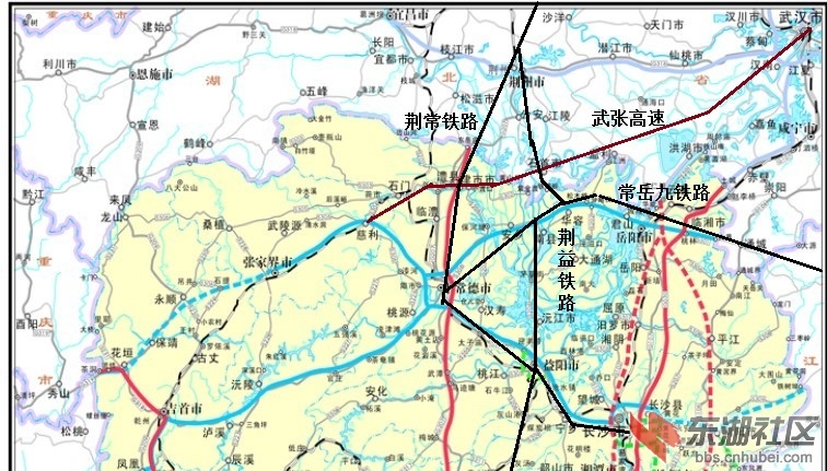 湖南环洞庭湖生态经济区规划 关于荆州的大交通