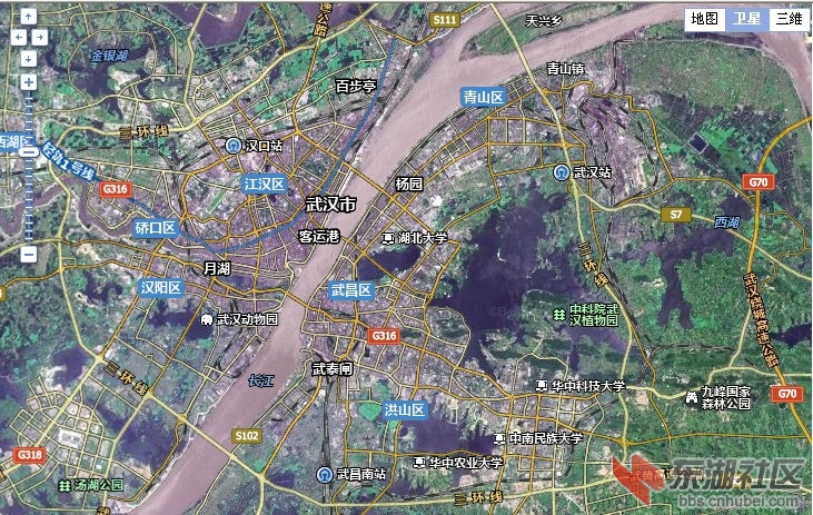 2012.07军用卫星图直接对比成都武汉大小,成都完败图片