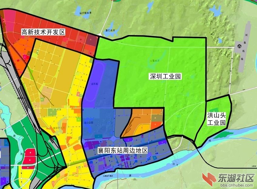 新的襄阳城市规划图{点击可放大 不含东津} - 襄阳论坛 - 东湖社区