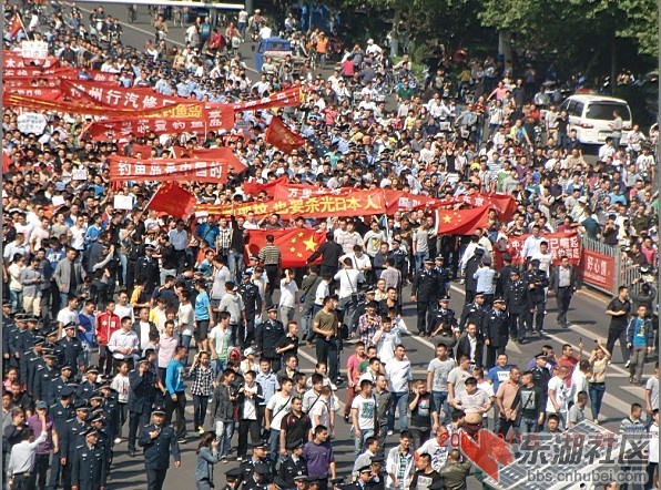 聚焦保钓100多个地级市保钓理行的游行支持请顶哦