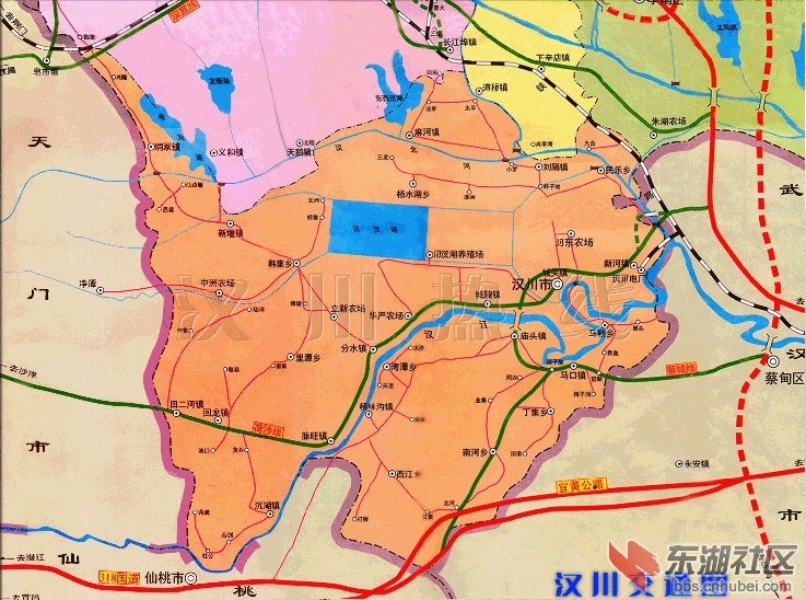 汉川地图照片图片