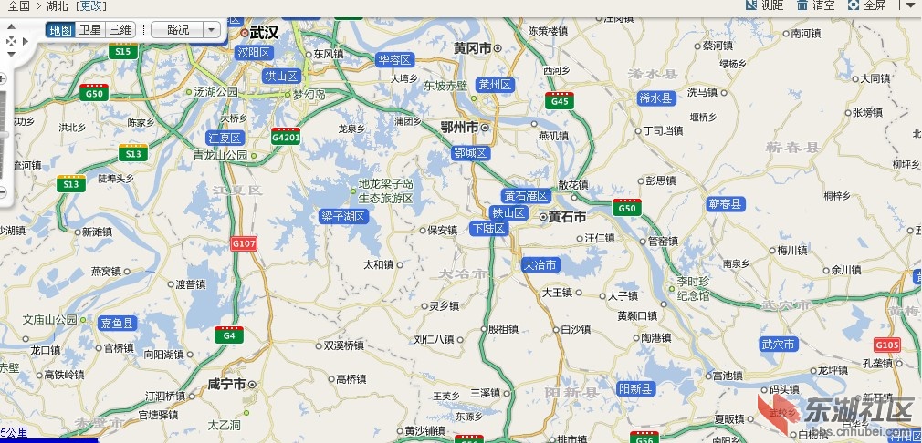 搜狗地图上的大广南高速