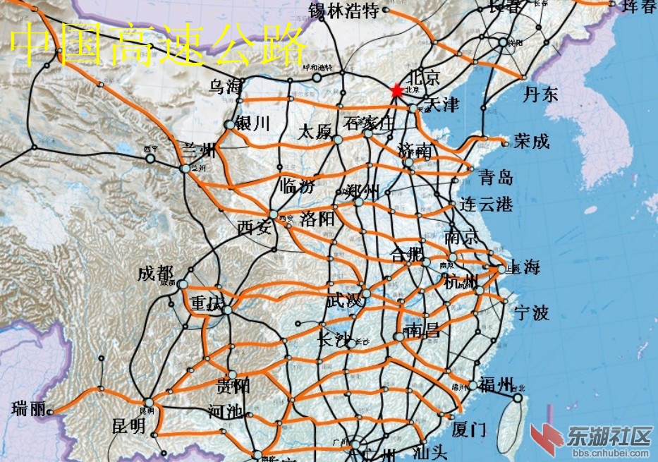 中国高速公路,高速铁路布局图(高清无码2020年)图片