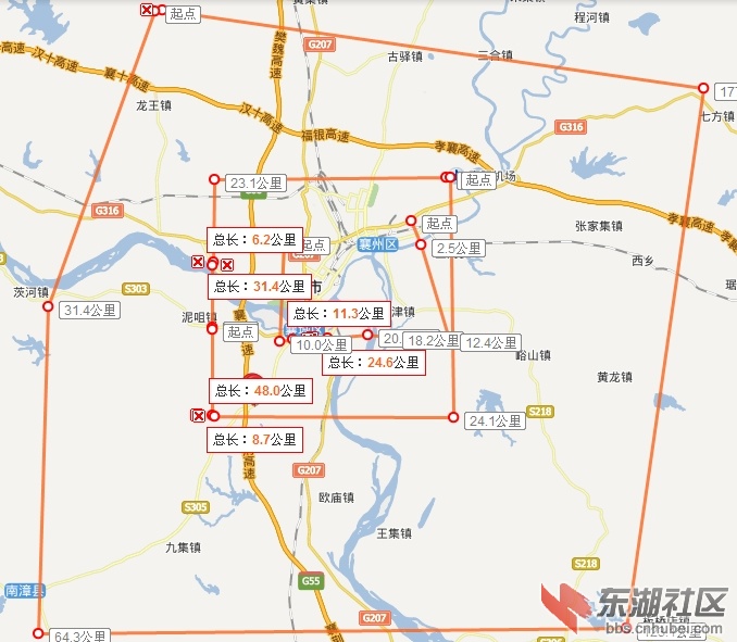 偶鬼话的外中内环,占地2000平方公里,打气~~ - 襄阳