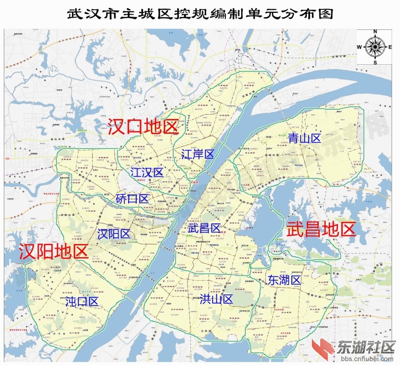 1,武汉过于重视主城区,武汉的亮度,我对比了下武汉市2020规划地图图片