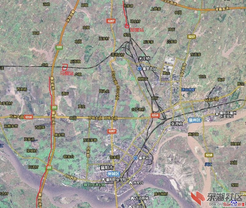 蒙西铁路襄阳段最终走向转规划局
