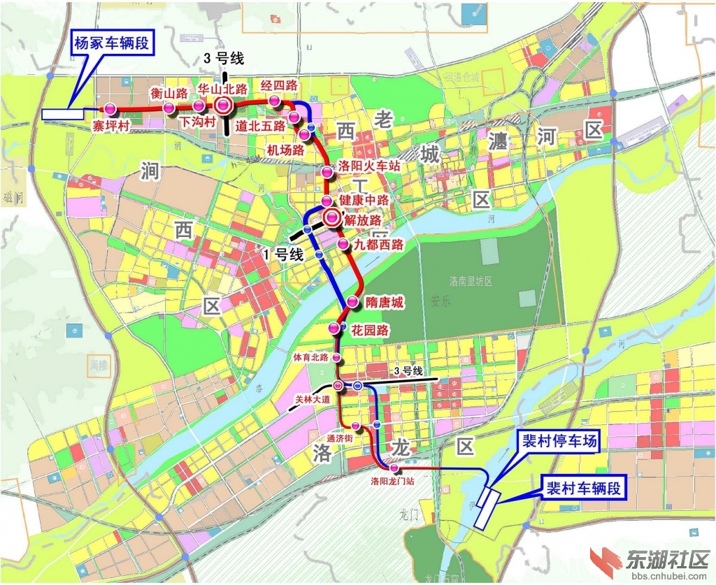 洛阳地铁平面图