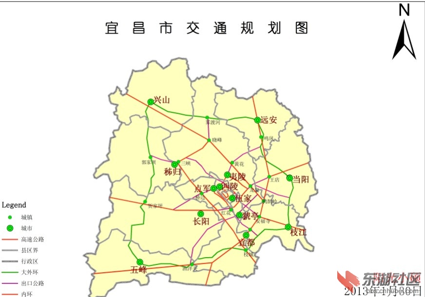 宜昌市交通规划图图片