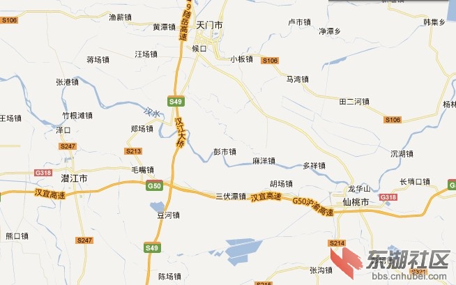 谷歌地图仙桃市区更新那图片