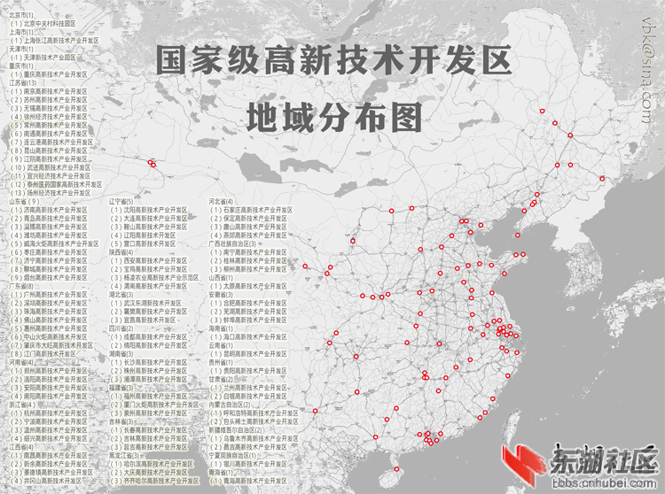 最新中国国家级经济技术开发区分布图