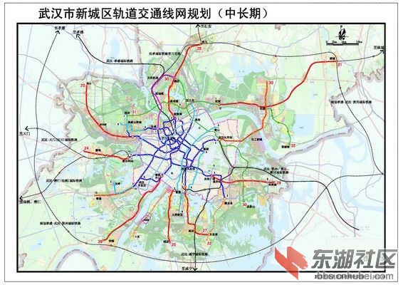 武汉地铁29号线走向公布,今年下半年开工-中部; 强烈建议恢复京九铁路