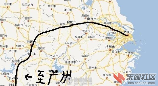 1起加开武广高铁,合武铁路跨线高速动车3对.图片