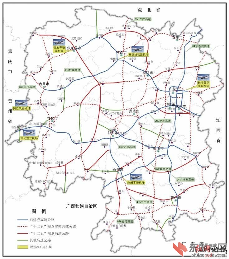 解析湖南省高速公路网规划(25~23年)