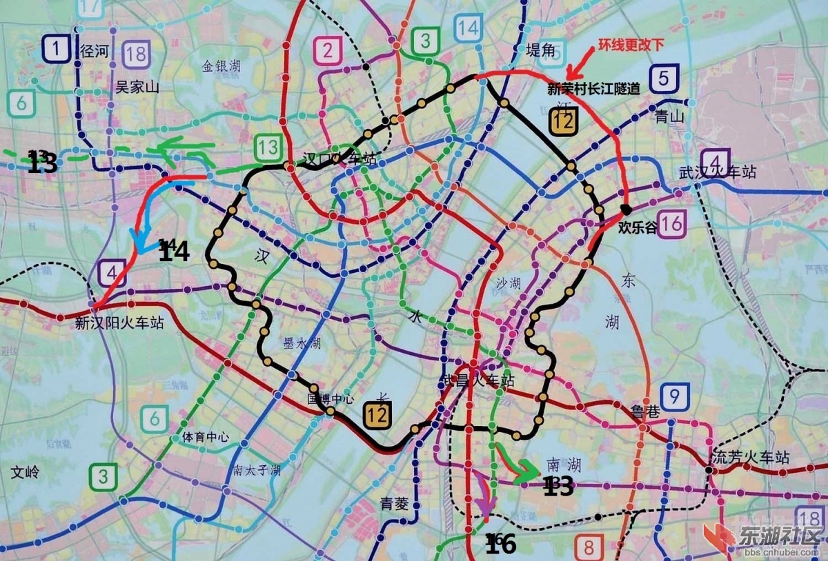 武汉地铁规划2020高清 图片合集