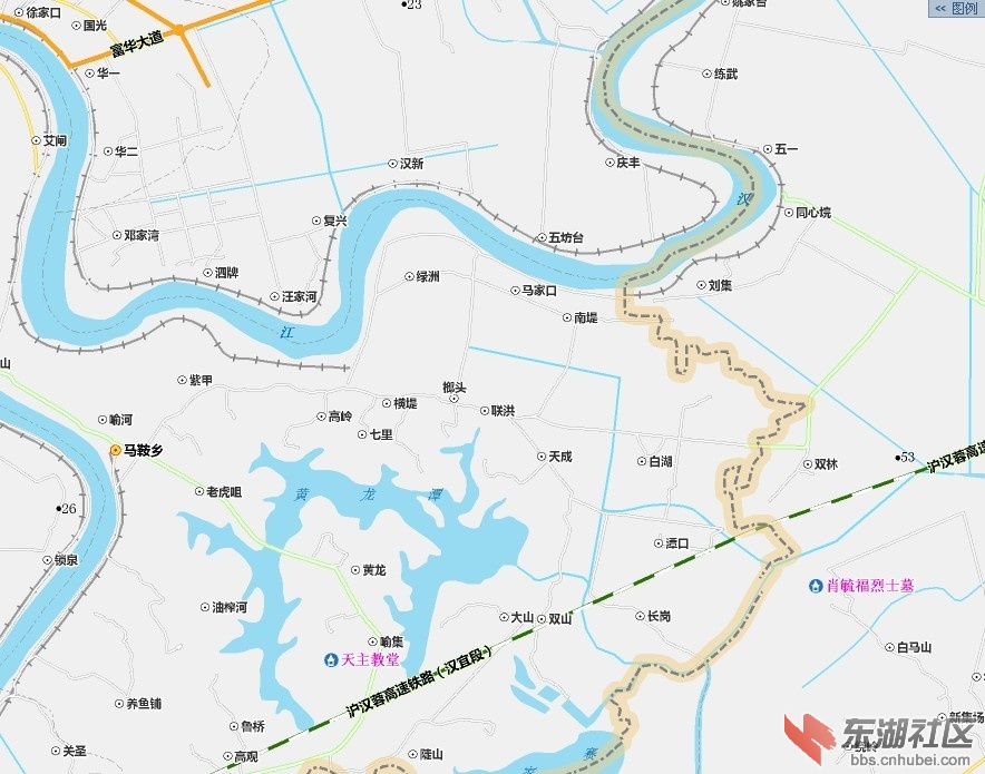 汉川部分地图图片