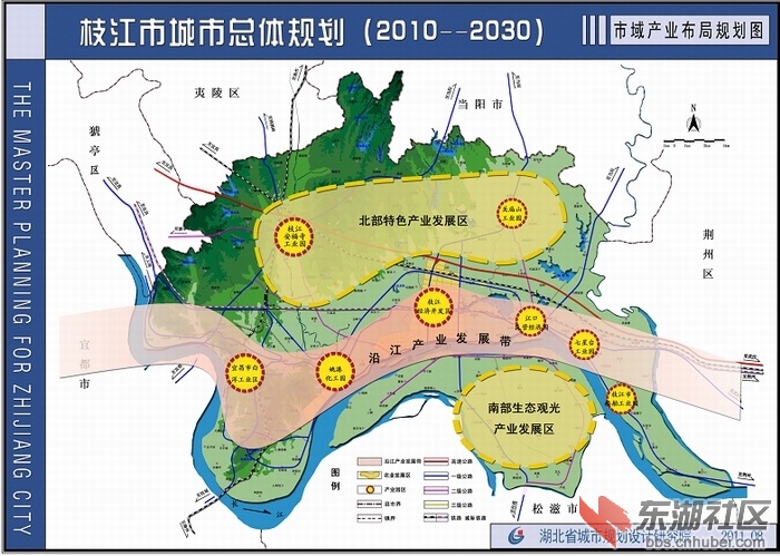 湖北沿江j经济带分布及城市规划-中部崛起