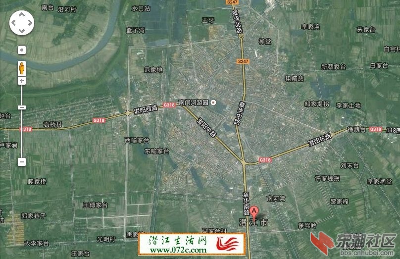 空中地图:潜江城区只要仙桃的三分之一图片