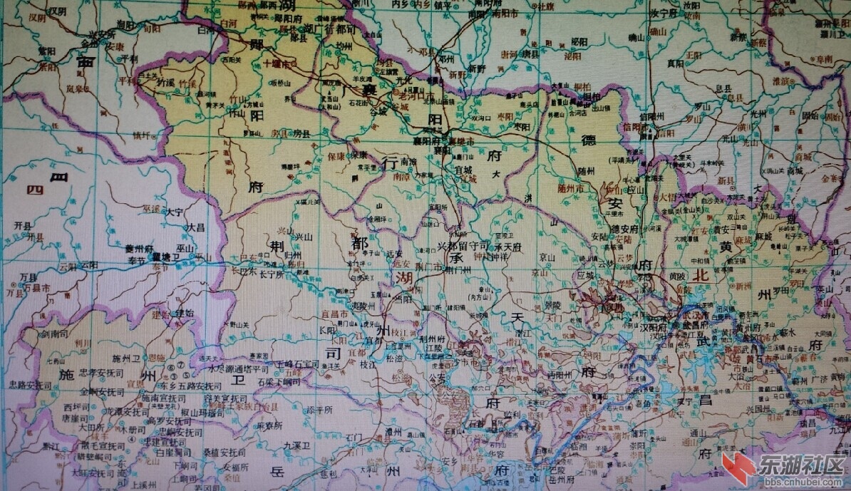 明朝湖北地图图片