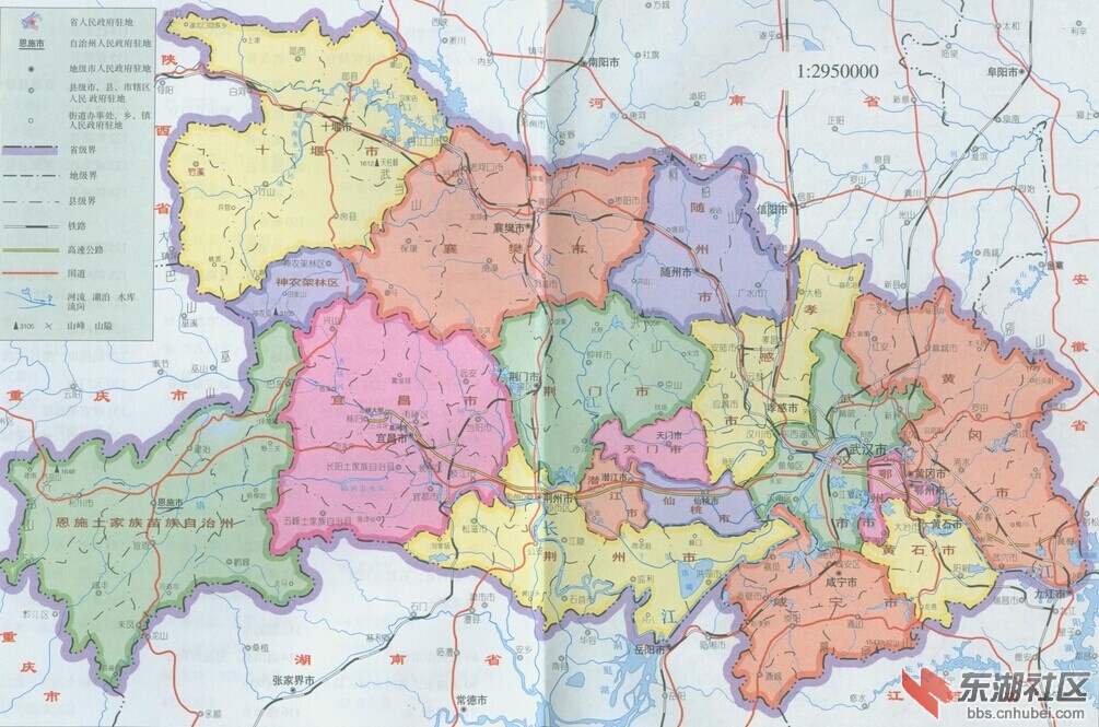 湖北近代区划地图,历史的印记,你家乡行政区划有变化吗图片