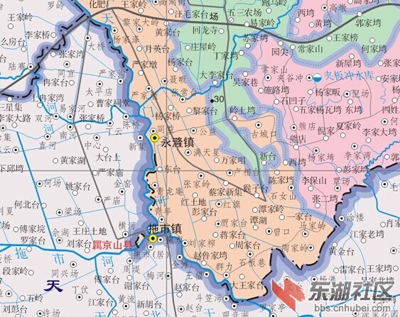 京山县有1块飞地在天门市拖市镇.图片