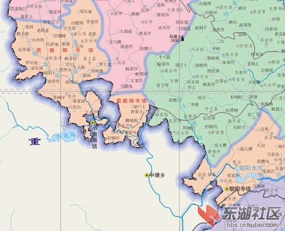 恩施州   咸丰县朝阳寺镇有2块紧邻活龙坪乡(这个属于县内飞地)