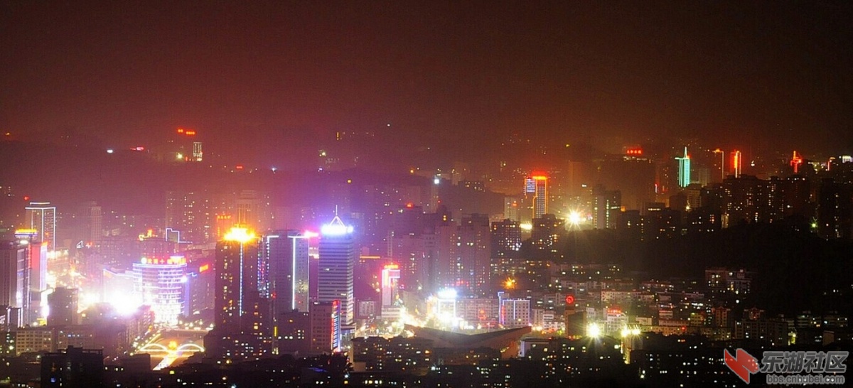 2014车城十堰的几张夜景图