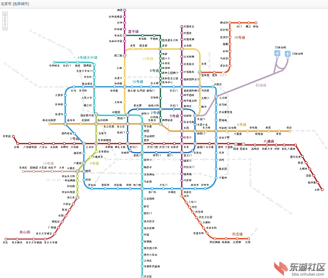 从百度地图看中国12大城市地铁线路图组图