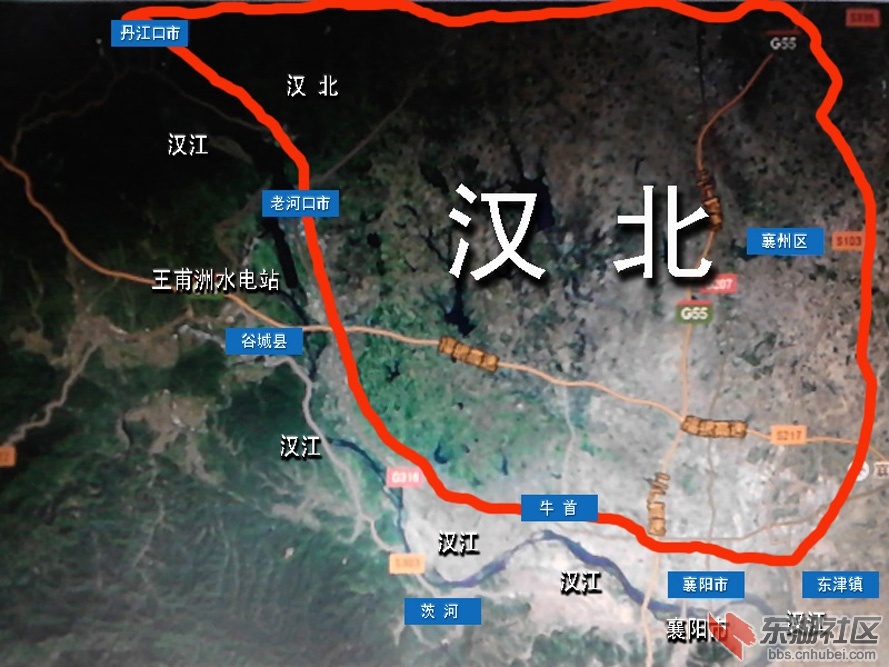— 襄阳是汉水文化楚文化的中心和发源地 襄阳北 古"汉北"卫星地图图片
