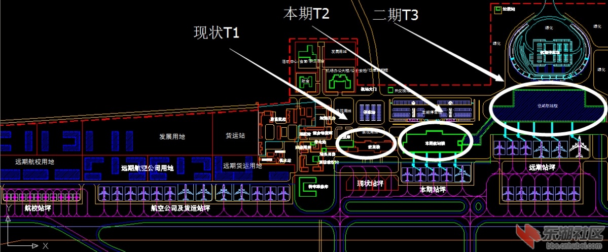 襄阳机场扩建平面图及t2效果图