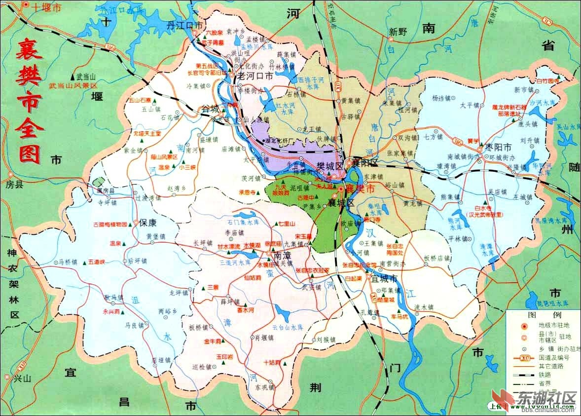参看 襄阳市 地图图片
