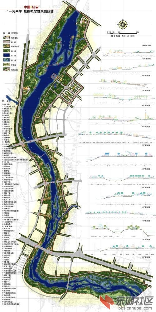 县城一河两岸景观设计效果图