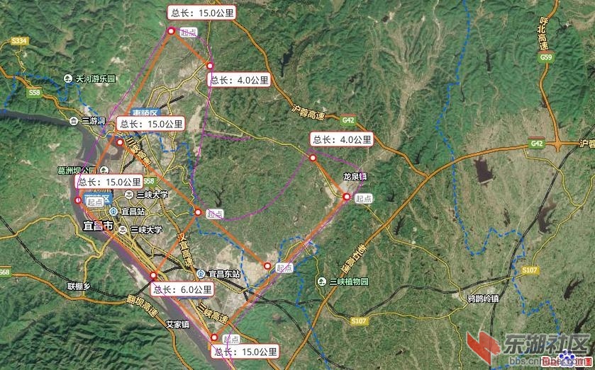 龙泉8×4),中间为后山保护绿地(新气象台-周家嘴水库-花溪路)