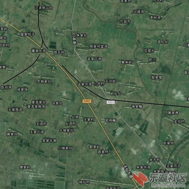 发几张自己下载的天门城乡局部卫星地图