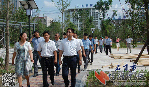 江陵县考察团莅临我市考察学习,石必成杜道荣陪同