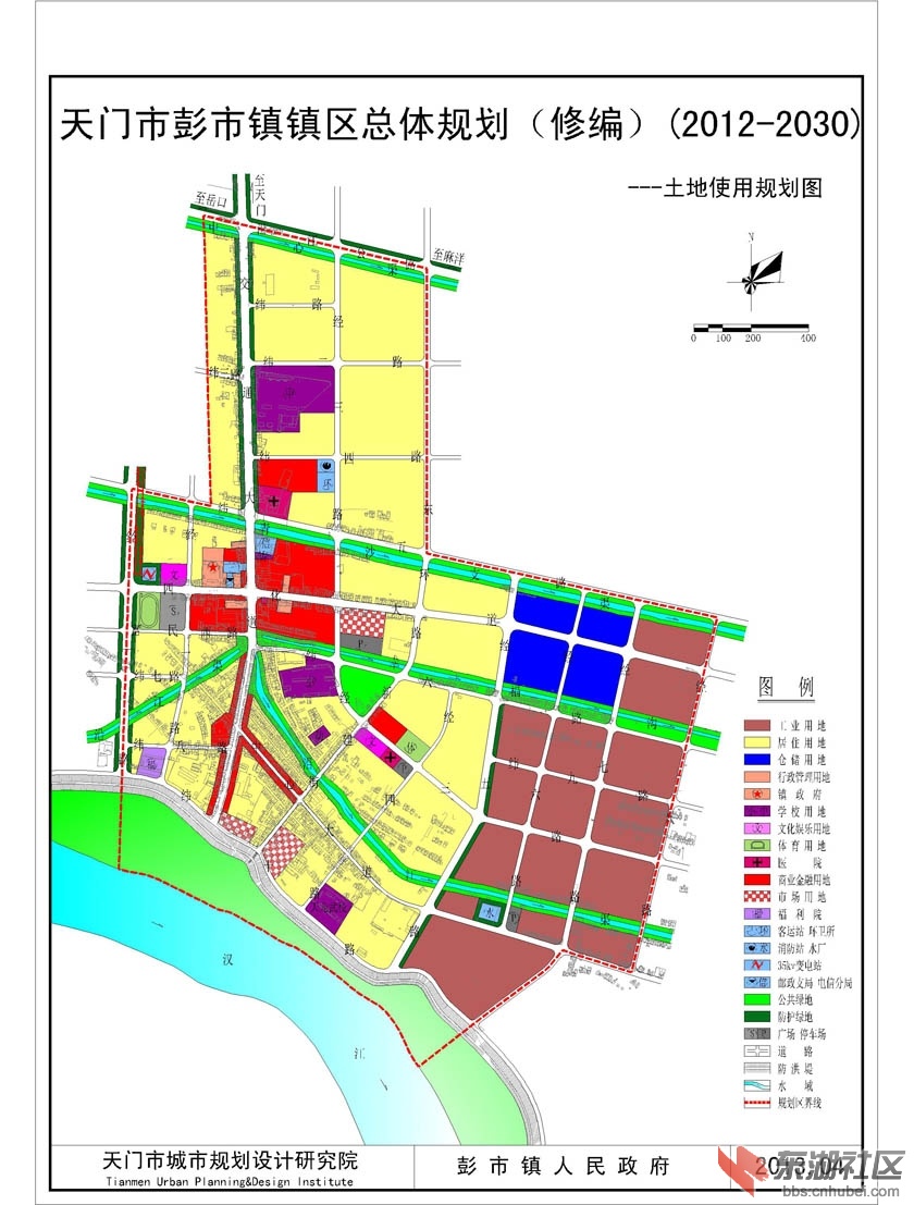 再看几张天门开发区岳口彭市的规划图展望一下