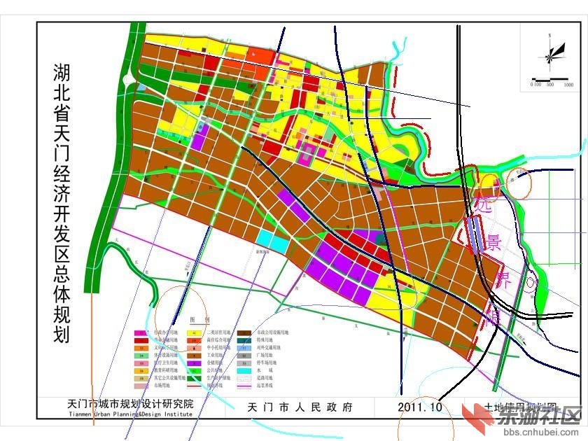 再看几张天门开发区,岳口,彭市的规划图,展望一下