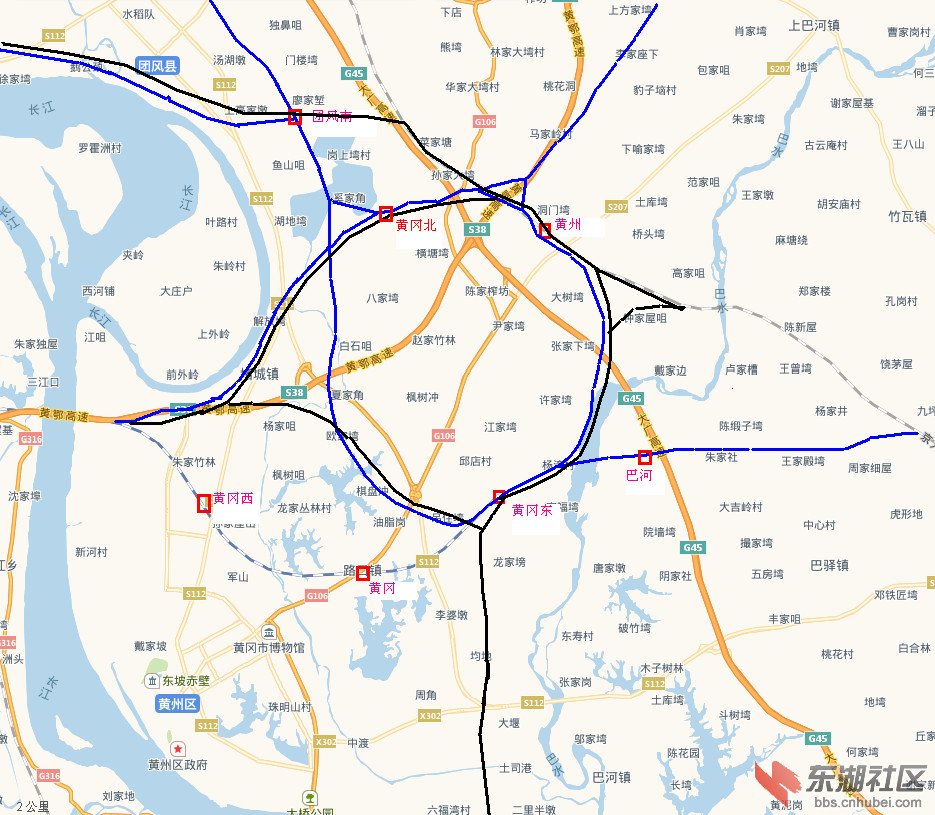 黄冈铁路规划深度解读(二) - 黄州论坛 - 东湖社区