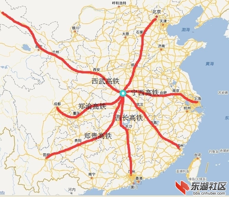 襄阳目前的铁路公路规划图