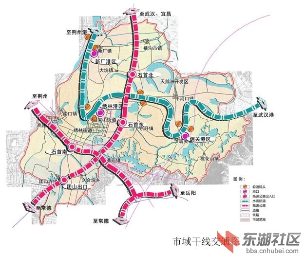 石首2015-2030年城市定位,交通定位