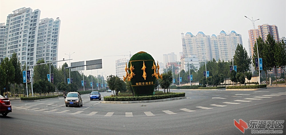 南阳市城区一角